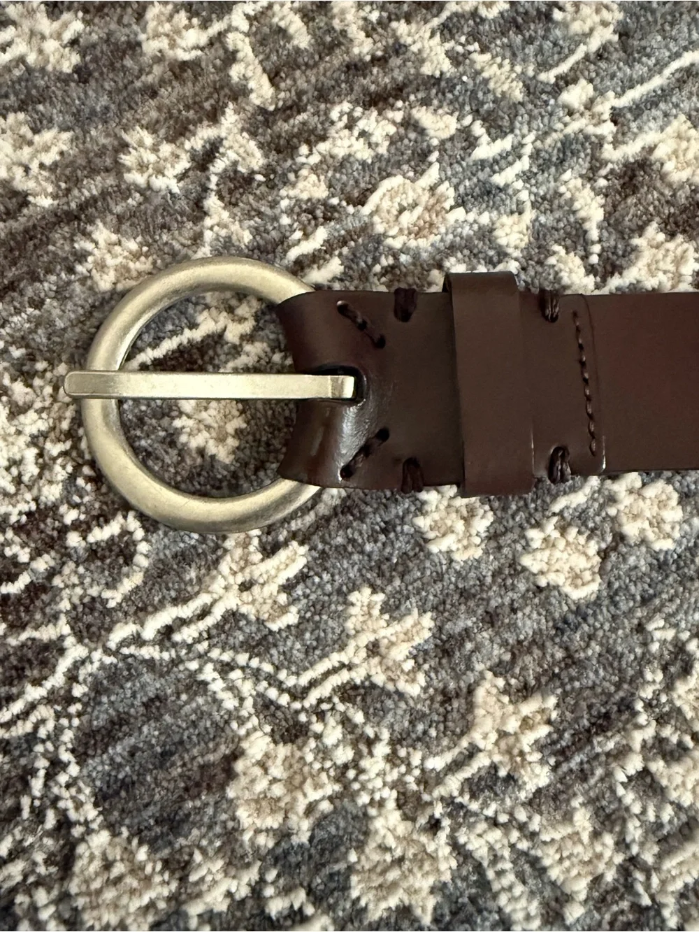 Women’s Ralph Lauren Round Buckle Genuine Leather Belt Large New